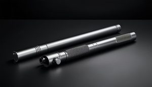 A view of a collapsible baton