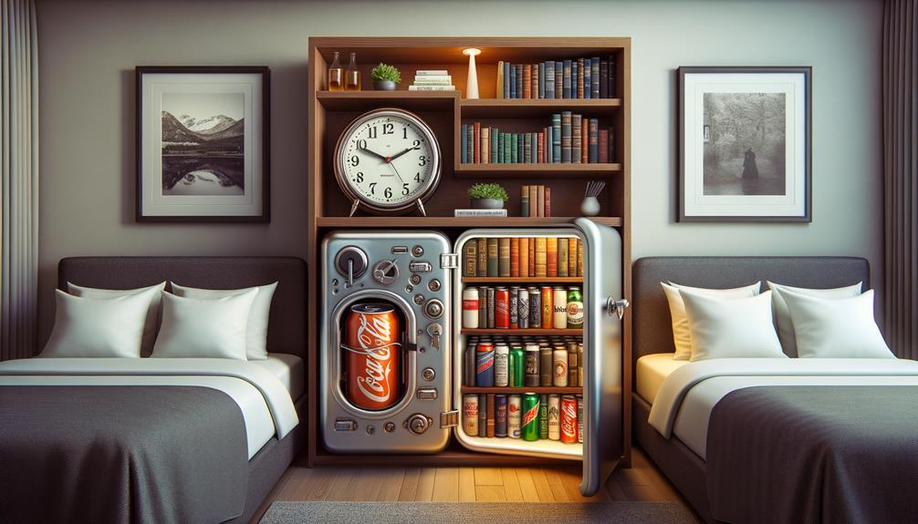 Bookcase with diversion coca cola can safe