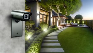 A house monitoring with motion detection cameras