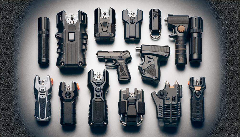 A picture of multiple stun guns