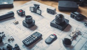 Several home security systems on top of table