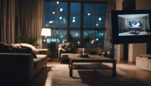 Home Security System Monitoring A Living Room