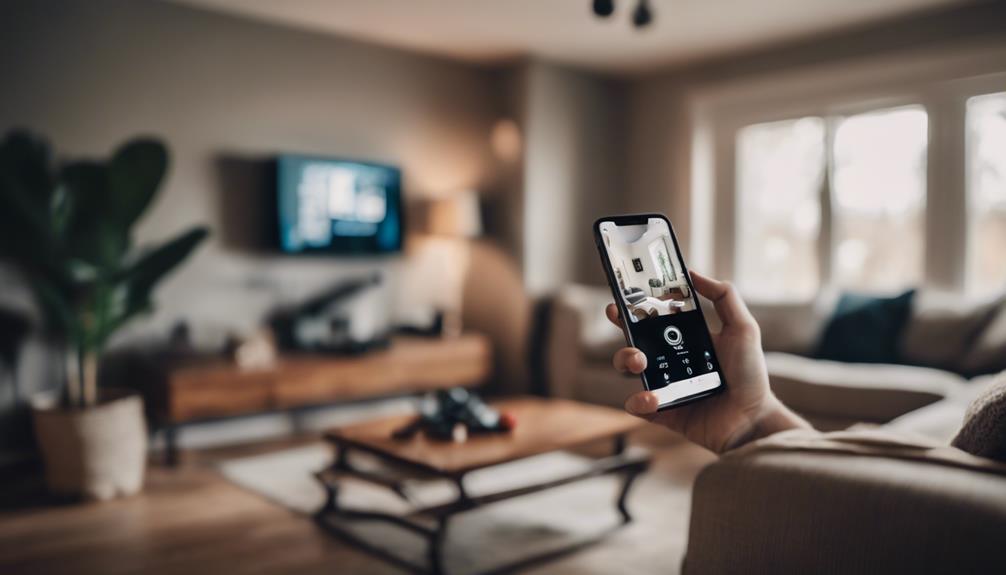 Home Security System Being Set Up With A Cellular Phone