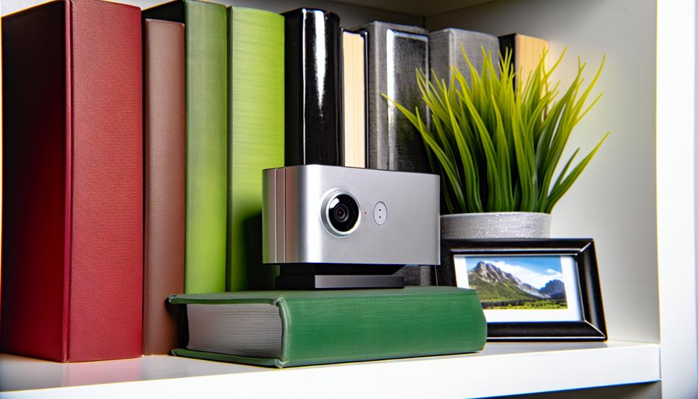 Mini Motion Detection Camera sitting on top of a table