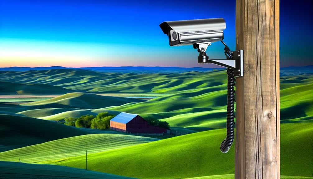 Motion Detection Camera Monitoring A Farm