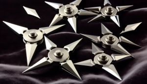 Several Stainless Steel Throwing Stars