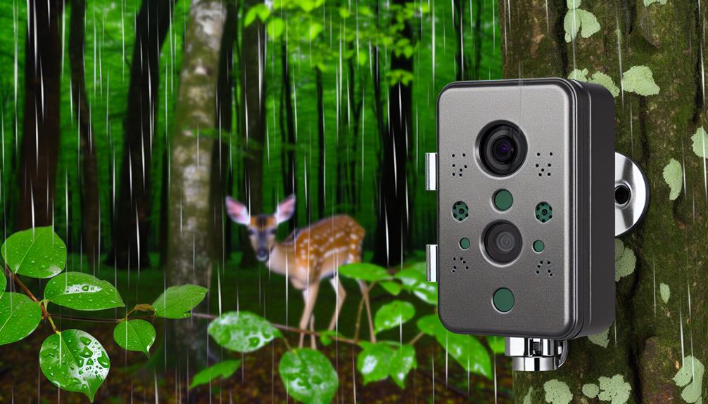 Motion Detection Camera Monitoring Animals In The Forest