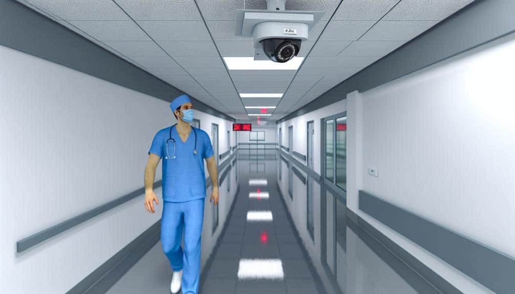 Motion Detection Camera Inside A Hospital