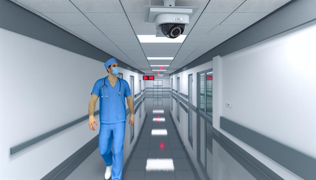 Motion Detection Camera Inside A Hospital