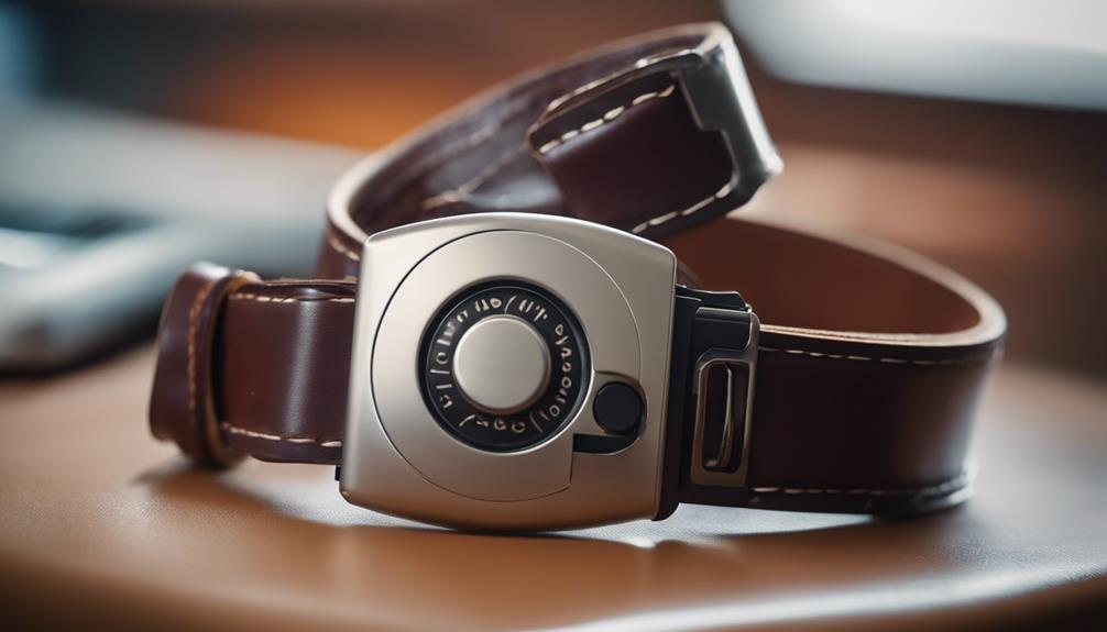 A Personal Alarm With A Belt Clip Sitting On Top Of A Table