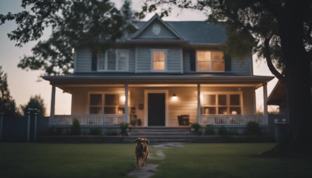 Home Security Systems are Activated At A House With Led Lights