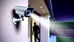 Motion Detection Camera Monitoring Outside A House