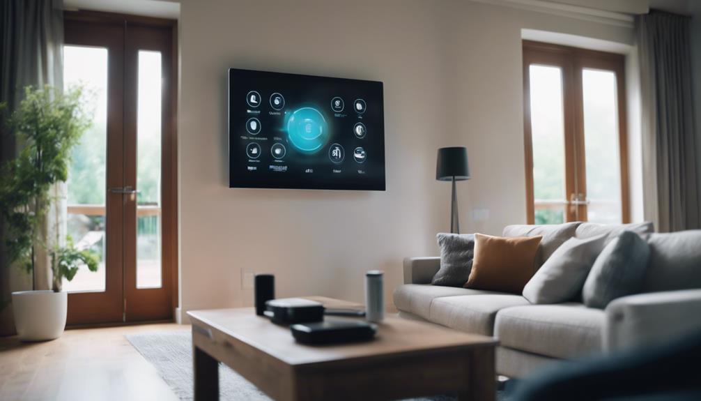 Home Security System Inside A Living Room