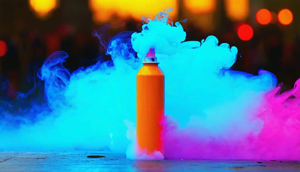 colored self defense spray