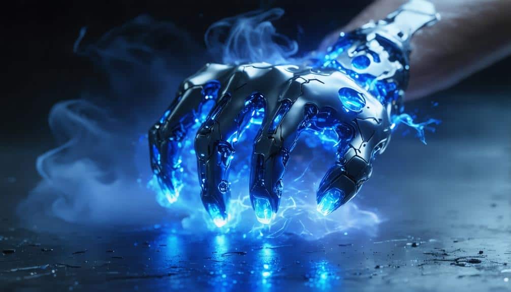 electric powered fist weapon