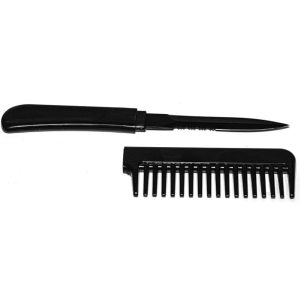 Comb Knife – 3.5-Inch Half-Serrated Blade, Disguised