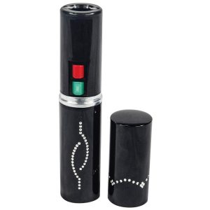 Lipstick Stun Gun – 25M Volts, Rechargeable, 100-Lumen Light