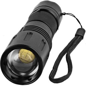 Tactical Flashlight – 3000 Lumens, Zoomable, Rechargeable
