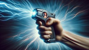 Hand Holding Stun Gun