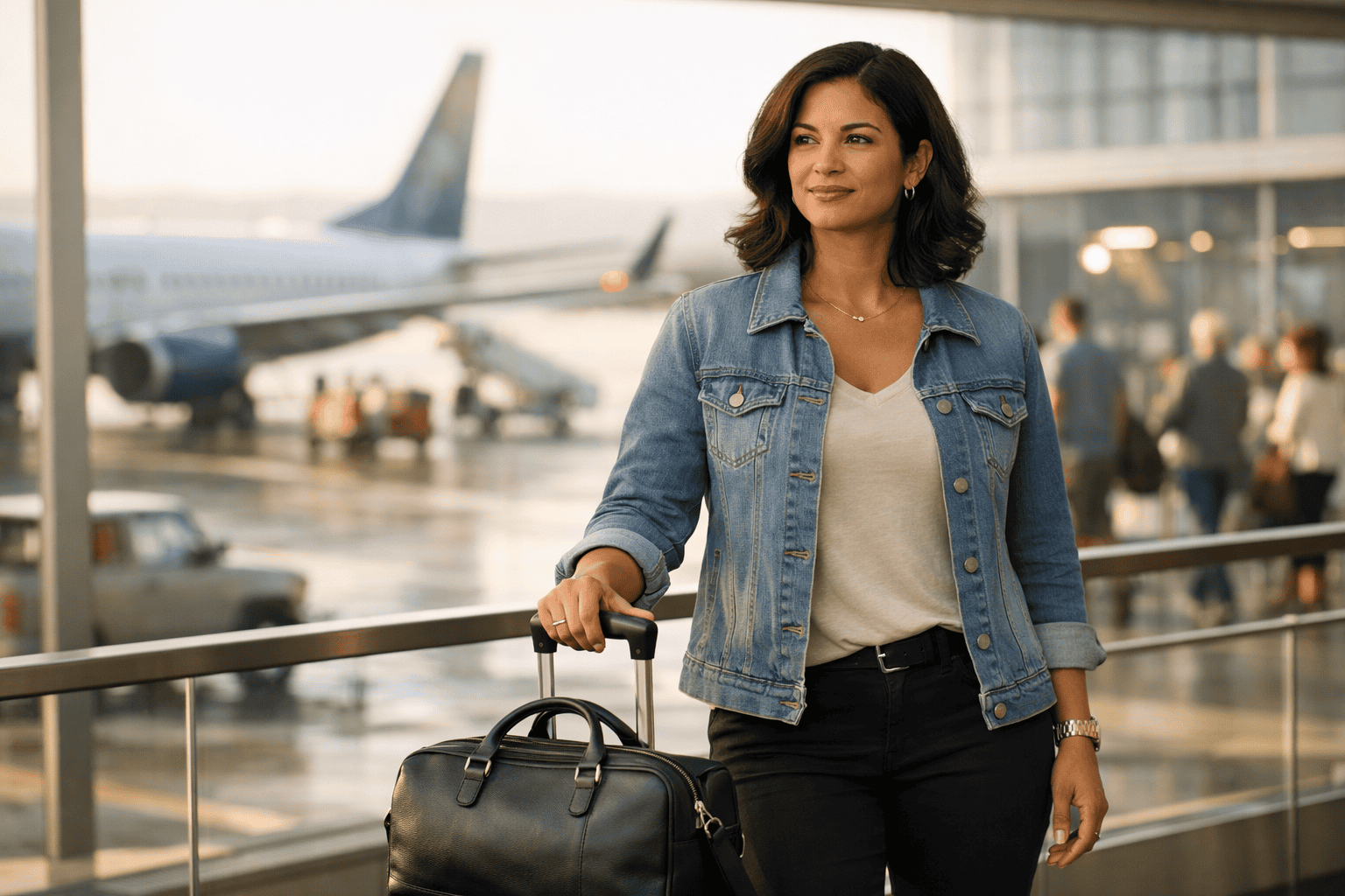 Woman at the Airport