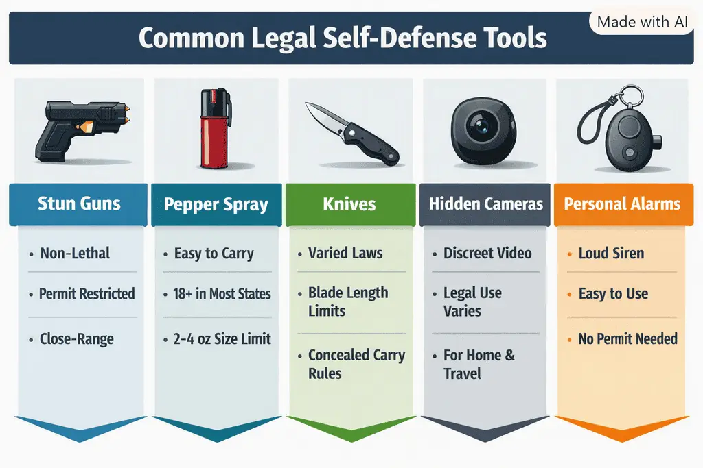 self defense chart